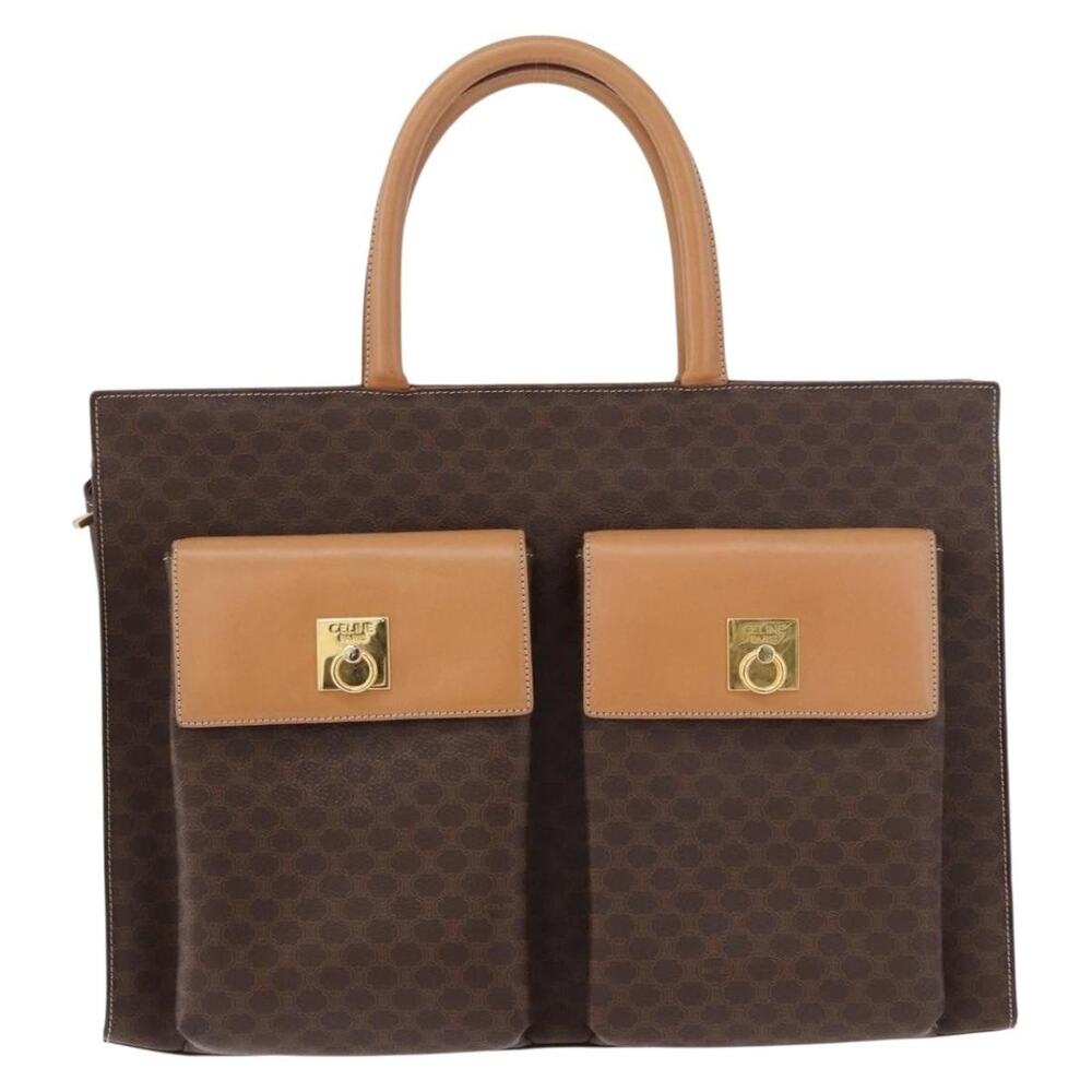 Celine Macadam Tote Brown